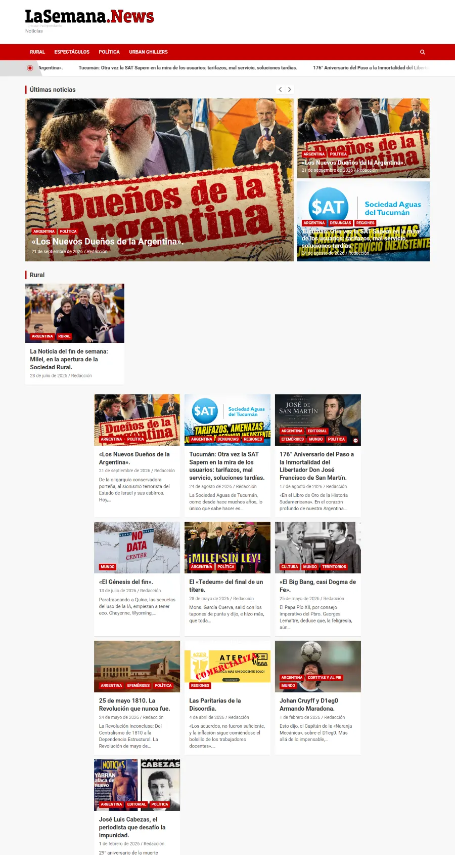 Captura de La Semana News